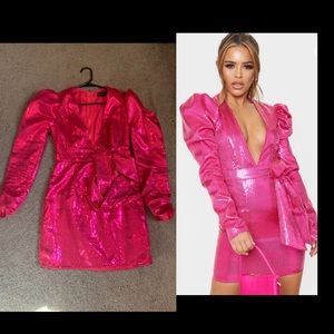 Hot Pink Sequin Dress